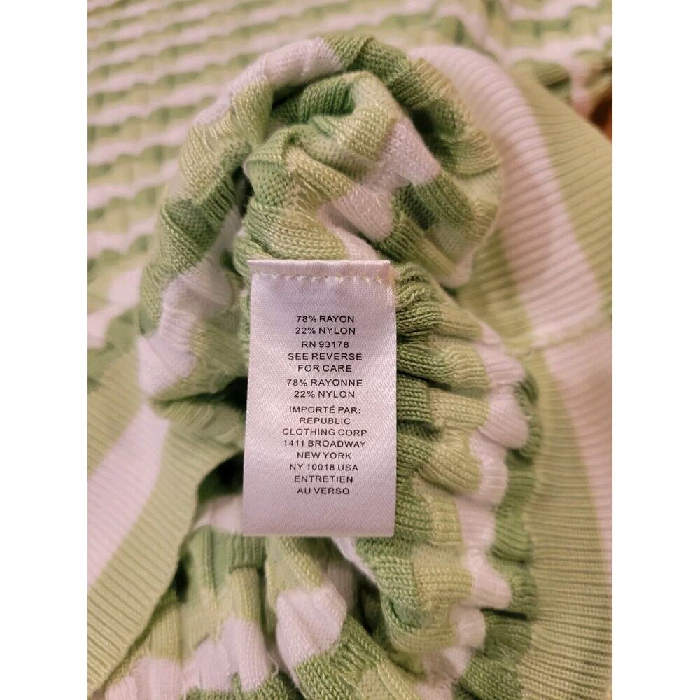 Tahari Tight Knit Short Sleeve Sweater Ladies Size L Preppy - Picture 6 of 10